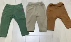 80cm 裏起毛パンツ 3点セット