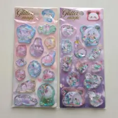 再入荷！新品　ウォーターシール　シャカシャカ　2枚組　パンダ　ペンギン