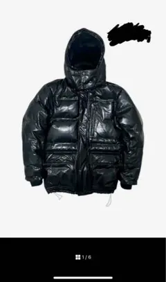 ZARA フード付きダウンジャケット 黒 - メルカリ