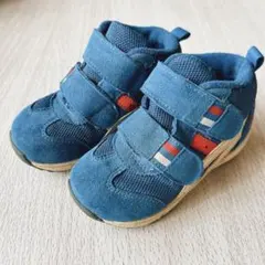 asics アシックス　スニーカー　シューズ　青　ブルー　14cm