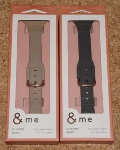 新品★エレコム Apple Watch 42/41/40 スリムバンド×２色