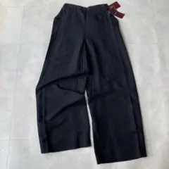 【新品未使用】 KENZO マリンワイドパンツ 黒 サイドボタン 38