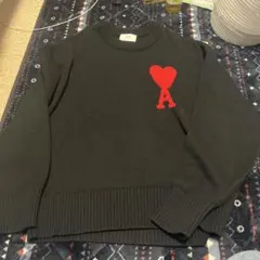 AMI PARIS ハート刺繍 セーター 秋冬ニット
