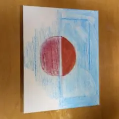 アート作品 キャンバス画　渾身の水平線です。