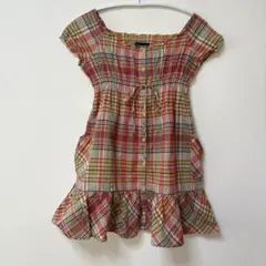 RALPH LAUREN 半袖チェックワンピース120