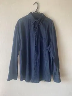 UNIQLO XL ダークブルーデニムシャツ