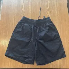 ブラック ショートパンツ ゴムウエスト