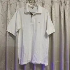 【格安】BURBERRY ホワイト ポロシャツ チェック柄