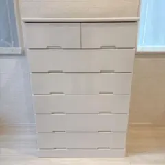 ニトリ ハイチェスト 80cm ホワイト 4段チェスト 収納家具 - メルカリ