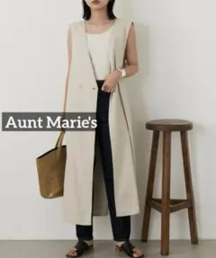 0320 Aunt Marie's リネンダブルジャンスカ　アイボリー