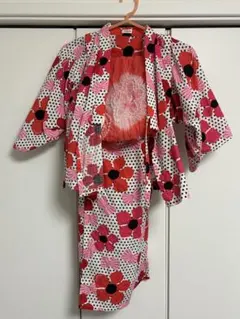 combi miniキッズ 浴衣ドレス セパレート 花柄 ドットのサムネイル