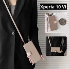 Xperia 10 VI ケース 手帳型 カード収納 スタンド機能 マグネット式