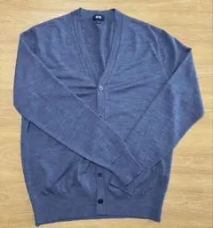 ユニクロ メンズs エクストラファインメリノVネックカーディガン 長袖