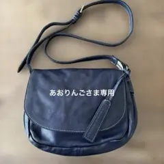 box21 ダークブルー レザー ショルダーバッグ