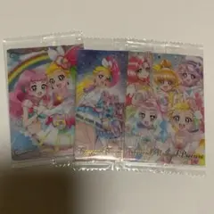 プリキュアウエハースカードのトロピカルージュプリキュア 5人集合 サマー＆ローラ