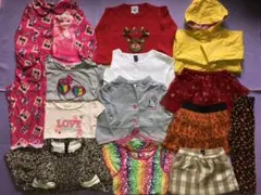 子供服まとめ売り14点女の子3T 90cm〜100cmバービー オールドネイビー