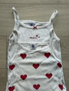 PETIT BATEAU プチバトーキャミソール 2枚セット 104cm