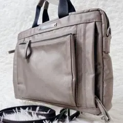 Jean Paul GAULTIER 2WAY ビジネスバッグ ナイロン グレーのサムネイル