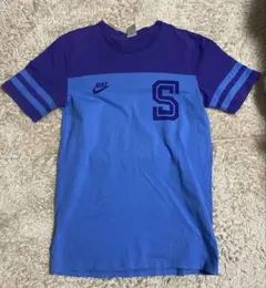 NIKE ナイキ Tシャツ 銀タグ 00s 90s ヴィンテージ　ブルー　ロゴ