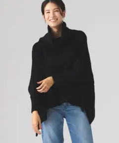 ✨美品✨　コグザビッグスモーク タートルネック　ニットポンチョ グレー　Free COGTHEBIGSMOKE/コグ ザ ビッグスモーク】ELLIS SWEAT KAI SNOOD