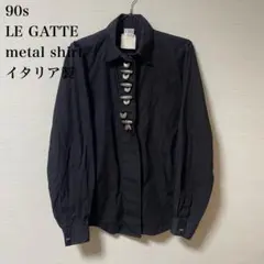 90s LE GATTE avant-garde metallic shirtのサムネイル