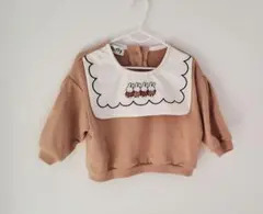 miffy 刺繍 トレーナー ベージュ80センチ