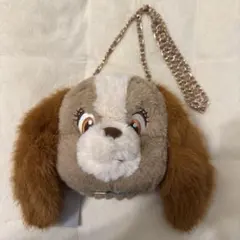 ワンワン物語　レディー　ポーチ チェーンストラップ付き