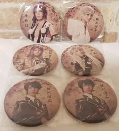ミュージカル「刀剣乱舞」歌合　乱舞狂乱　缶バッジ　戦闘ver.　鶴丸　蜻蛉切等