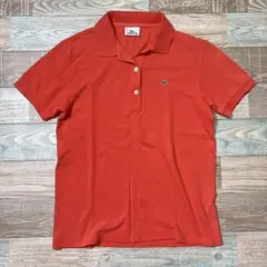 LACOSTE ラコステ ポロシャツ オレンジ ワンポイント 42