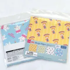 【97】デザインペーパー　レトロ　夏　ポップコーン　アイス　フレッシュレモン