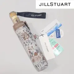 新品タグ付き ジルスチュアート 晴雨兼用折りたたみ日傘 ボタン開閉式