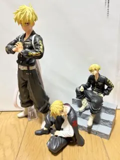 東京リベンジャーズ 松野千冬 フィギュア 3体セット 一番くじ プライズ 箱無し