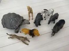 動物フィギュア 9体セット動物園　上野動物園