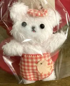 ピンク色のくまちゃんキーホルダー
