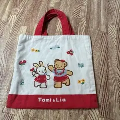 familiar ファミリア ミニ トート バッグ レッドのサムネイル