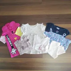 ７点！女の子 100 110 春 夏 半袖 ワンピース おまとめ セット