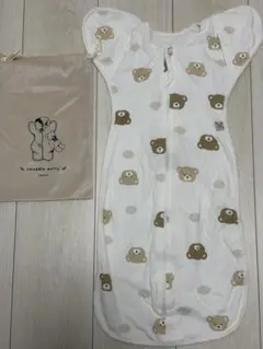 Coperta コペルタ　ベビー スワドル M クマ　巾着