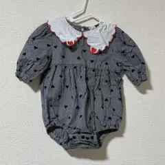 ギンガムチェック ロンパース