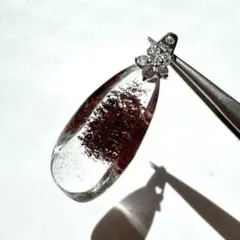 ガーデンクォーツ 苔入り水晶 磨き原石 ネックレス トップ