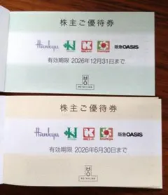 H2Oリテイリング株主優待券　7枚 阪急百貨店 阪神百貨店 イズミヤのサムネイル