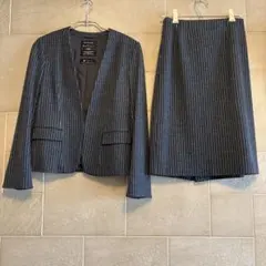 Reflect ダークグレー ストライプ スーツセット ５号