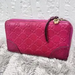 美品 GUCCI インプリメ ラウンドファスナー インターロッキング