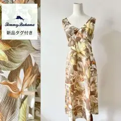 新品タグ付/定価28,380円 トミーバハマ シルク混 リゾート柄ワンピースのサムネイル