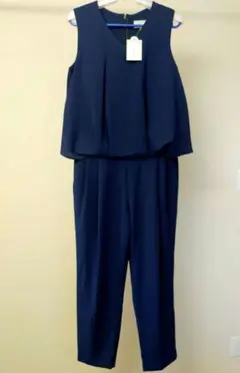 新品【ROPE' PICNIC】ネイビー オールインワン M　ノースリーブ