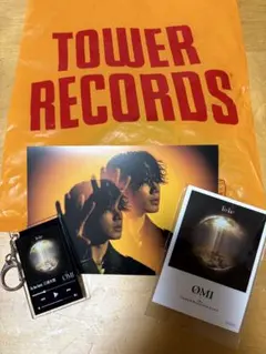 ØMI タワレコカフェ ポストカード ステッカー 3枚 キーホルダーセット