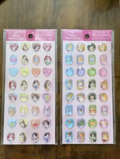 ストーンシール　ディズニープリンセス 2パック　セリア