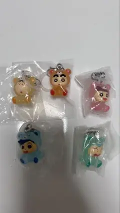 クレヨンしんちゃん めじるしアクセサリー コンプリート みんなでくまパジャマ