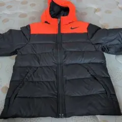 NIKE 中綿ジャケット ブラック オレンジ フード付き