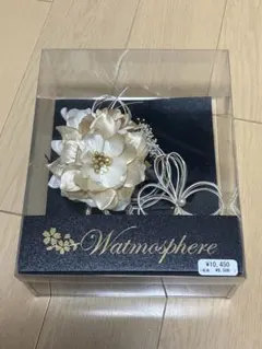 成人式 髪飾り 花飾り ホワイト・ゴールド