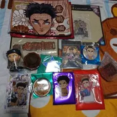鬼滅の刃 極楽湯 タオル 全集中展 マグネット ストロベリー他 悲鳴嶼行冥セット